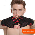 Outdoor Weightlifting Mountaineering Basketball Sports Half Finger Sports Dumbbell Training Lengthened Fitness Gloves - Luxovo.cc