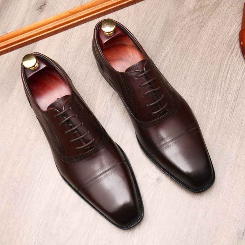Fashion Mens Formal Leather Shoes - Luxovo.cc