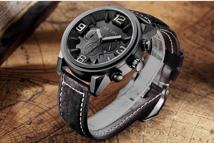 Watch Men's Watch Three-eye Luminous Waterproof Sports Watch Watch - Luxovo.cc