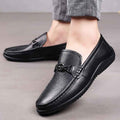 Fashion Casual Shoes Men Leather Feet - Luxovo.cc