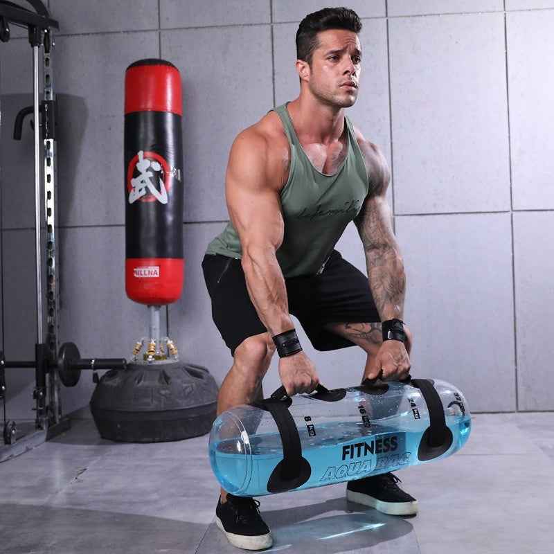 Transparent Cylindrical Weight-bearing Fitness Water Dumbbell Fitness Exercise Training Weightlifting Equipment - Luxovo.cc