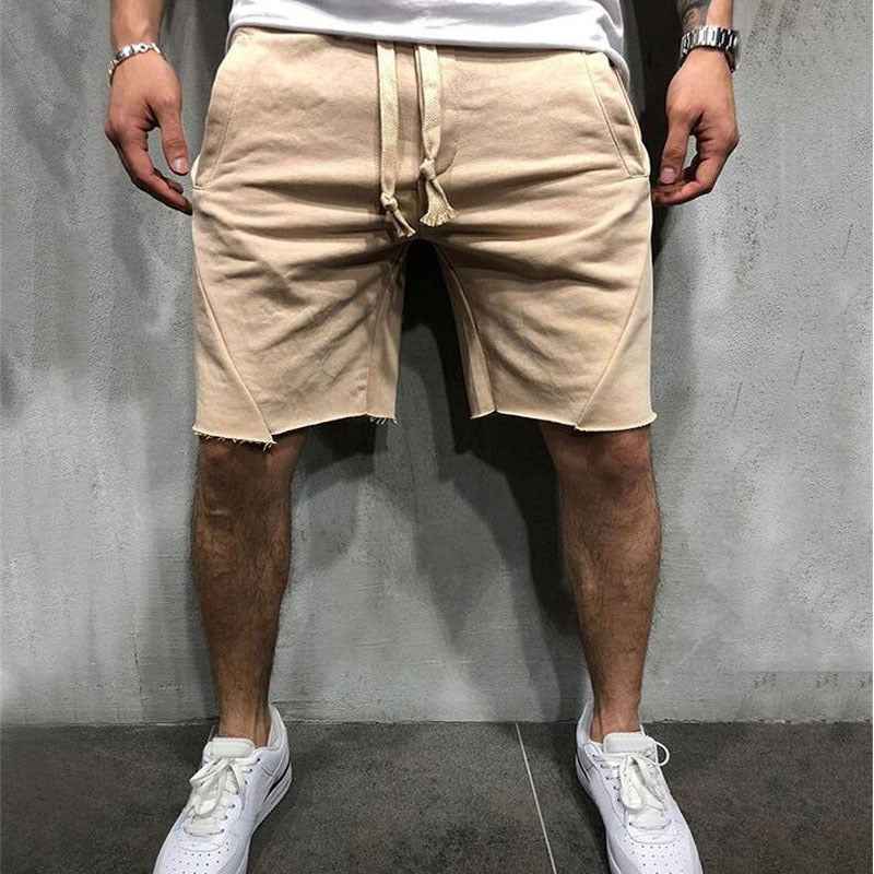 summer mens gym sports sport grey shorts for men - Luxovo.cc