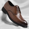 Men's Retro Formal Business Pointed Leather Shoes - Luxovo.cc