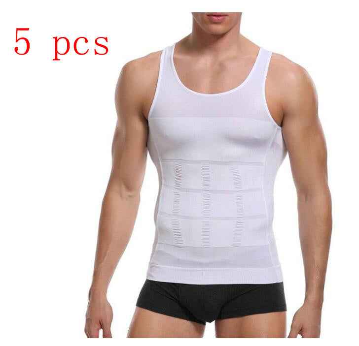 Men Body Tummy Shaper Vest - Luxovo.cc