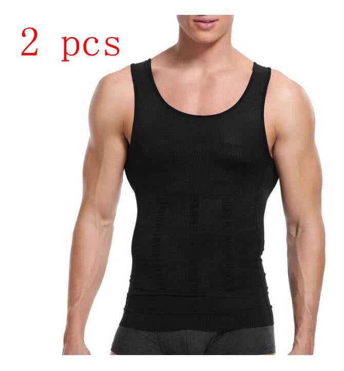 Men Body Tummy Shaper Vest - Luxovo.cc