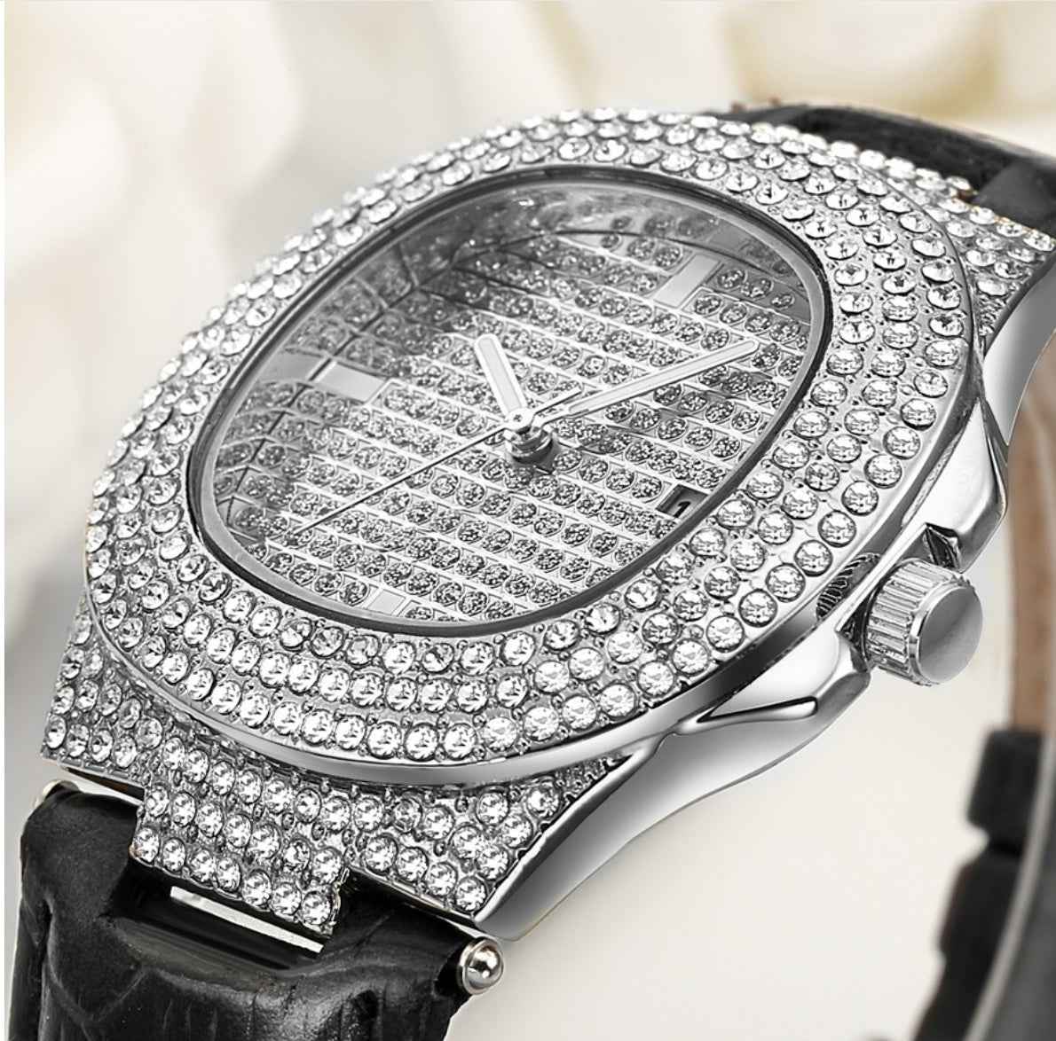 Quartz Diamond Watch Belt watch - Luxovo.cc