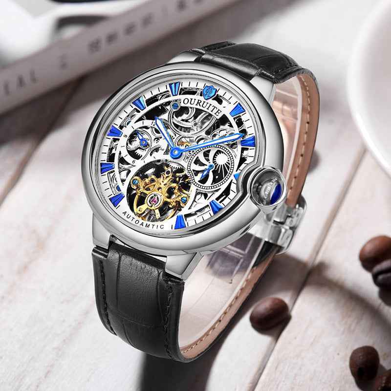 Mechanical watch hollow waterproof watch - Luxovo.cc