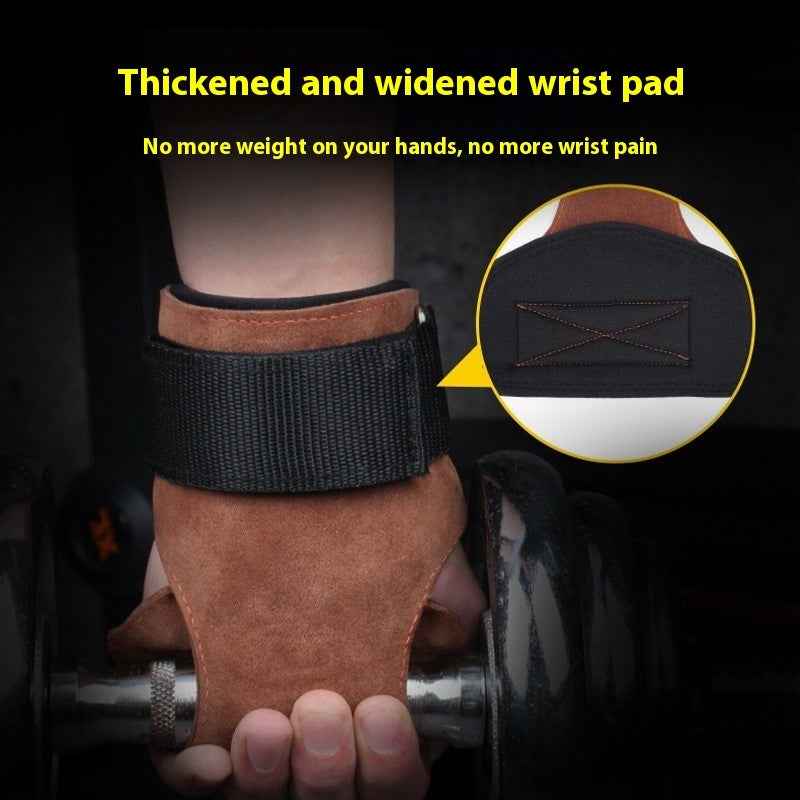 Cross-border Sports Weightlifting Hand Protector Velcro Adjustable Gloves Non-slip Wear-resistant - Luxovo.cc