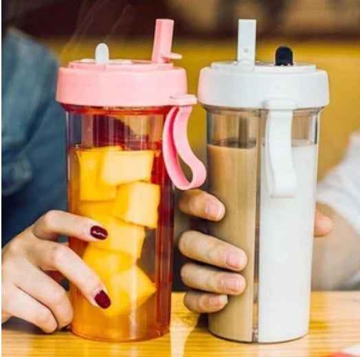 Double Tube Water Bottle - Luxovo.cc