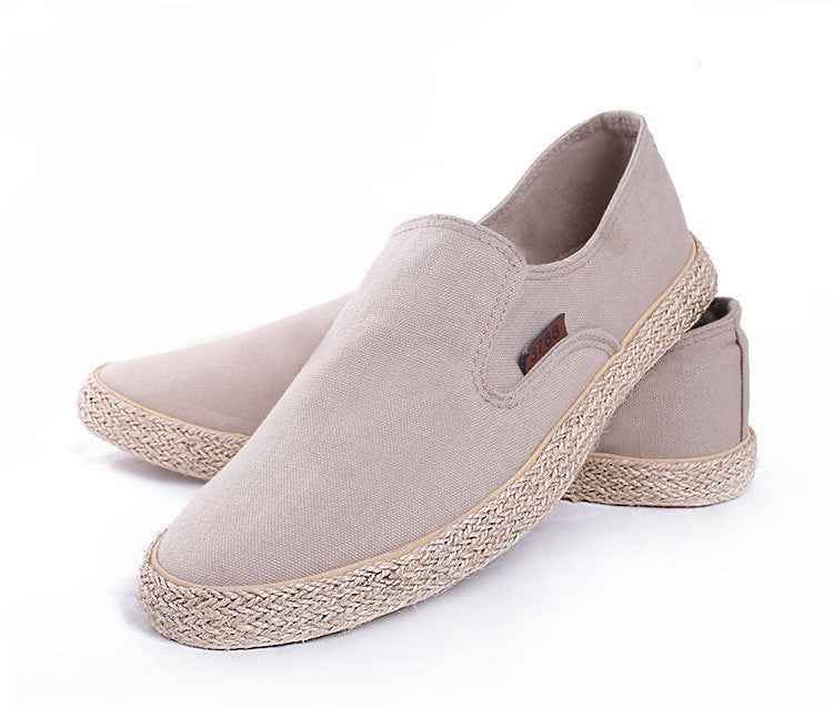 New Hemp Rope Canvas Shoes Straw Shoes Men - Luxovo.cc