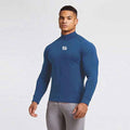 Fitness Long Sleeved Quick Drying Clothes Men's Sports T Shirts Running Training Clothes - Luxovo.cc