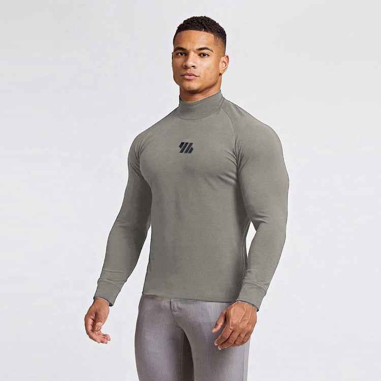 Fitness Long Sleeved Quick Drying Clothes Men's Sports T Shirts Running Training Clothes - Luxovo.cc