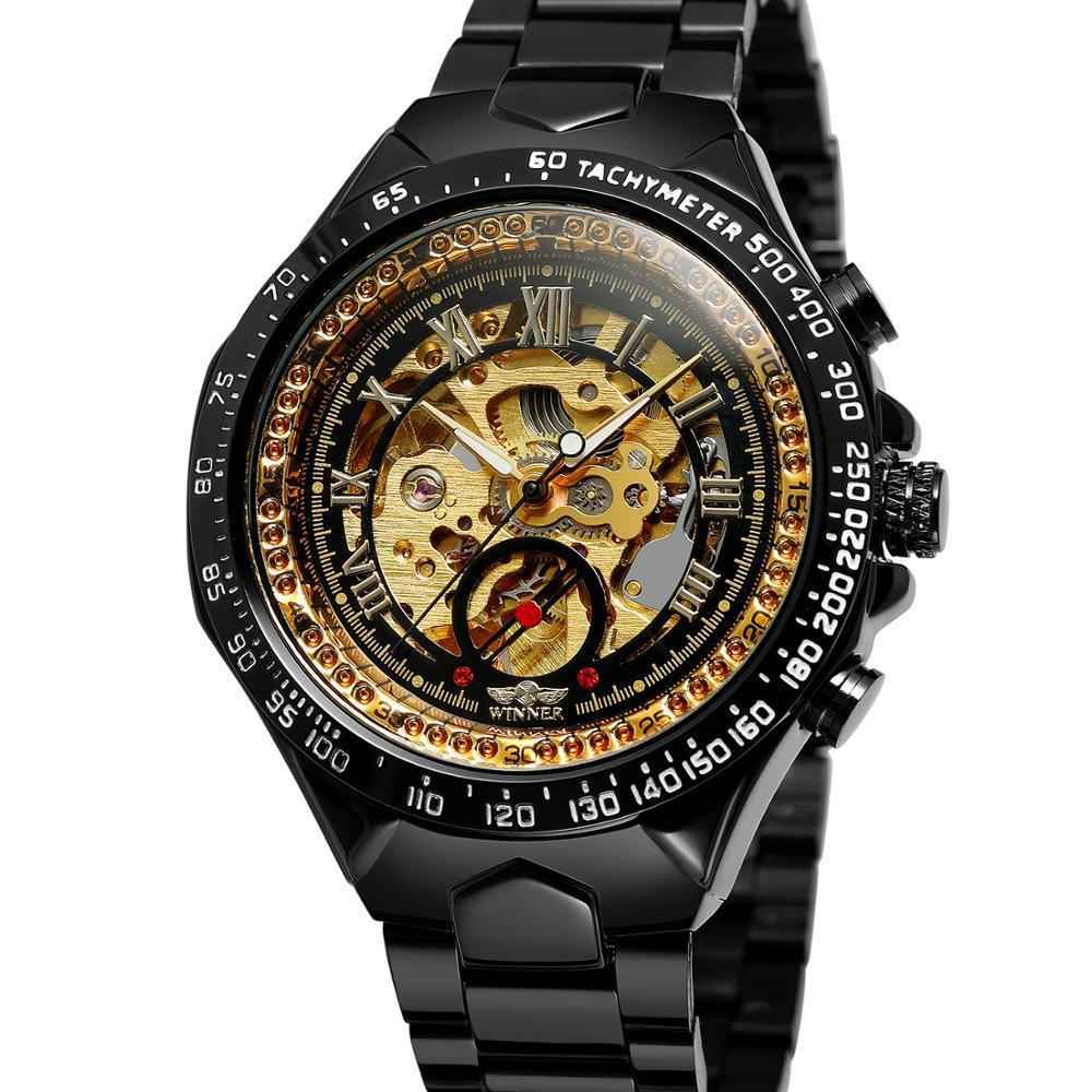 Personalized All-steel Hollow Automatic Mechanical Watch Fashion Watch For Men - Luxovo.cc