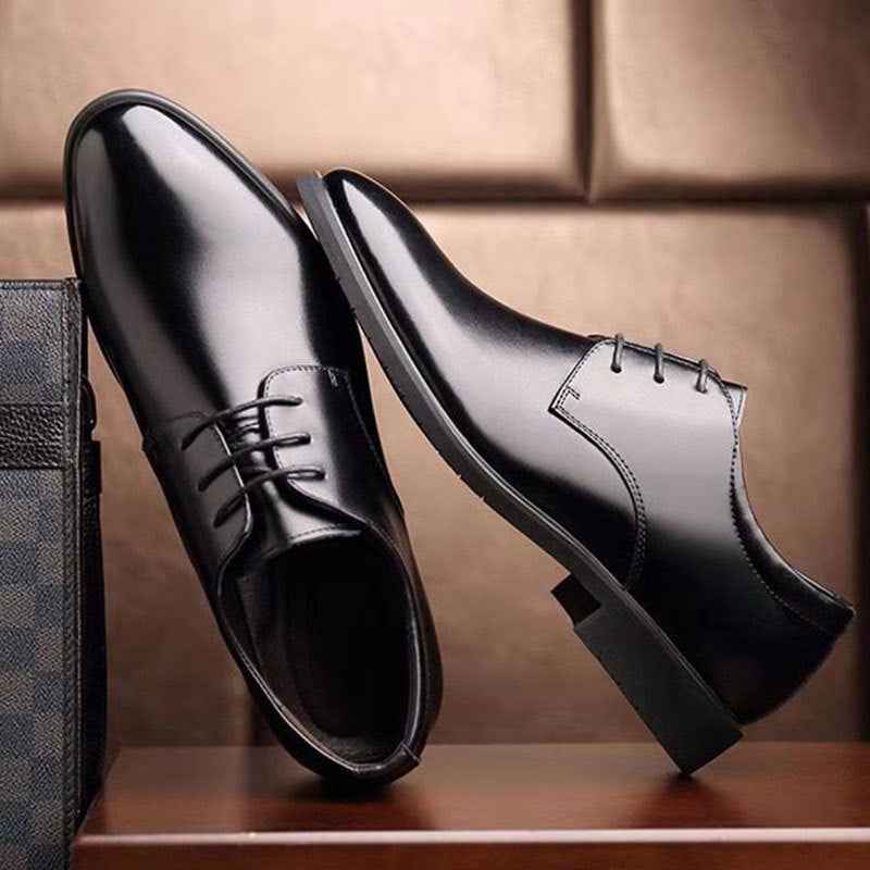 Mazefeng Men Leather Shoes Casual Top Quality Oxfords Men Genuine Leather Dress Shoes Business Formal Shoe Plus Size Wedding 44 - Luxovo.cc