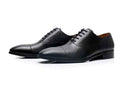 British Leather Shoes For Men With Formal Lace-Up And Low Tops - Luxovo.cc