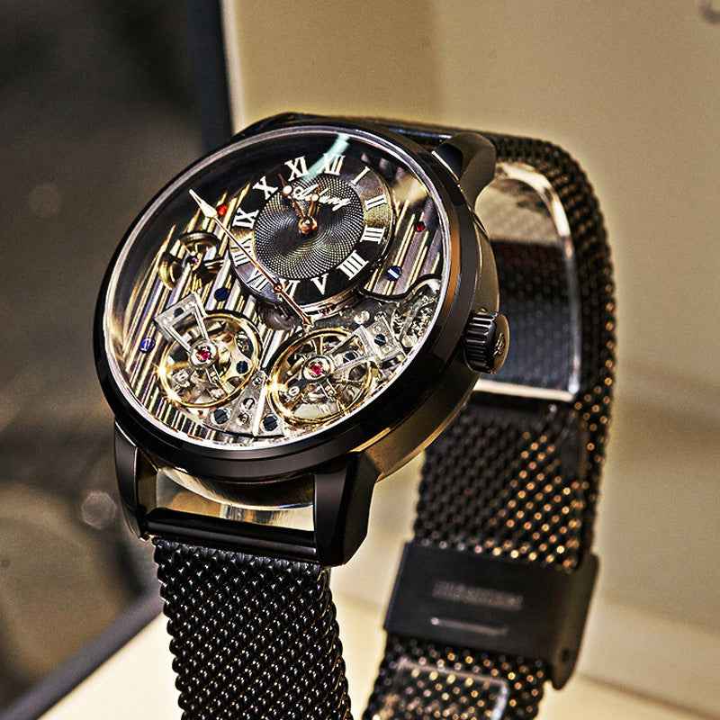 Watch Double Tourbillon Automatic Mechanical Watch Men's Watch - Luxovo.cc
