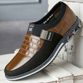 Large Size Leather Shoes Men New Casual Leather Shoes Men - Luxovo.cc