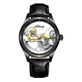 Automatic Mechanical Watch Creative Hollow Male Watch Generation Silicone Band Watch - Luxovo.cc