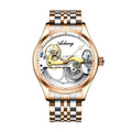Automatic Mechanical Watch Creative Hollow Male Watch Generation Silicone Band Watch - Luxovo.cc