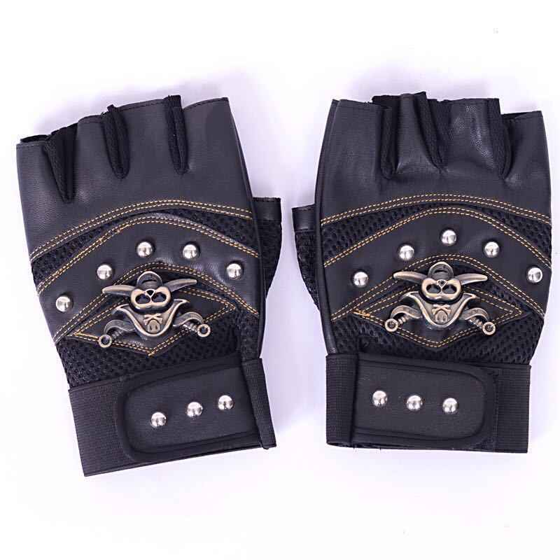 Hip hop Break Dancing Sport Riding Skull Gloves - Luxovo.cc
