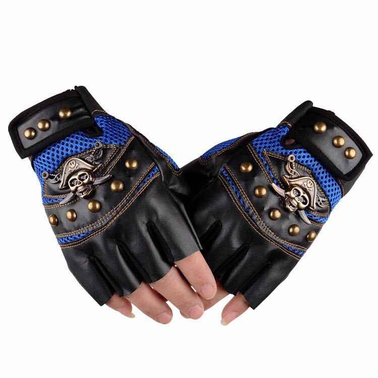 Hip hop Break Dancing Sport Riding Skull Gloves - Luxovo.cc
