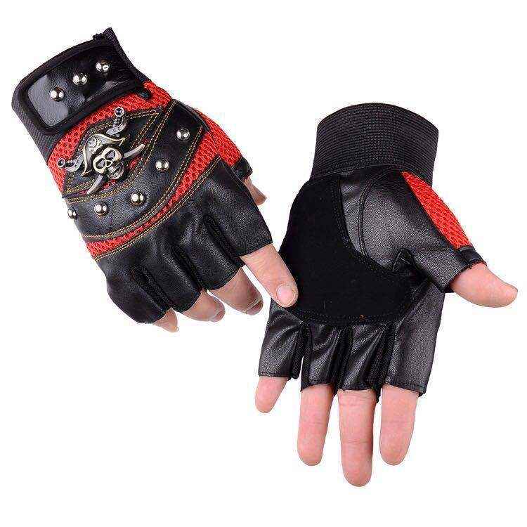 Hip hop Break Dancing Sport Riding Skull Gloves - Luxovo.cc