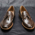 Men Casual Shoes Leather Loafers Business Dress Formal Shoes - Luxovo.cc