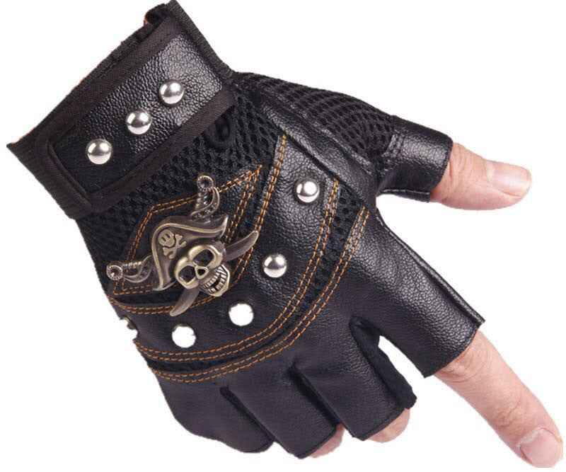 Hip hop Break Dancing Sport Riding Skull Gloves - Luxovo.cc