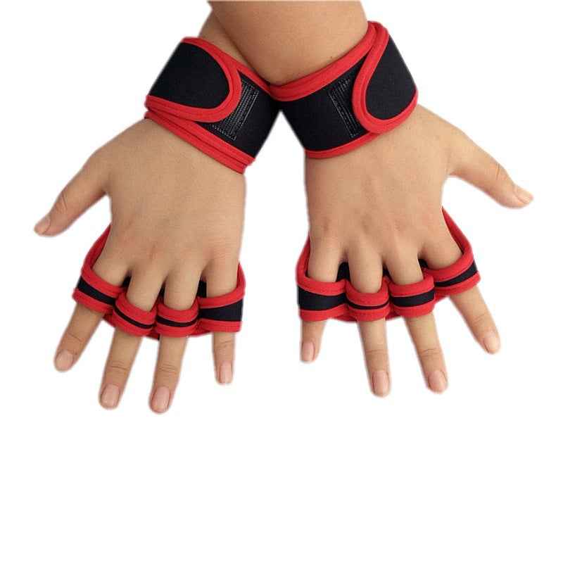 Sports Full Half Finger Deadlift Weightlifting Gloves - Luxovo.cc