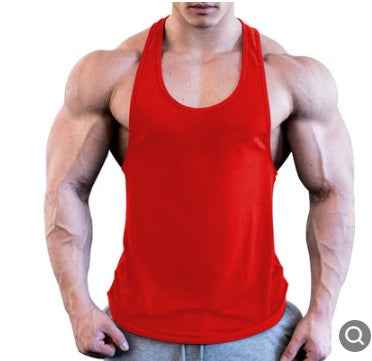 Gym Men Muscle Sleeveless Shirt Tank Top Bodybuilding Sport Fitness Workout Vest - Luxovo.cc
