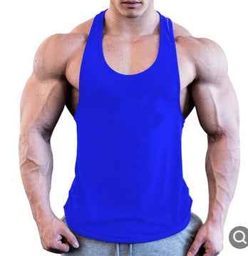 Gym Men Muscle Sleeveless Shirt Tank Top Bodybuilding Sport Fitness Workout Vest - Luxovo.cc