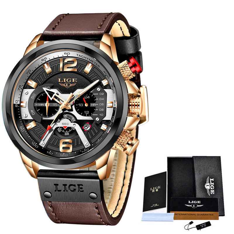 Men's Quartz Watch Multifunction Sports Watch Waterproof Watch - Luxovo.cc