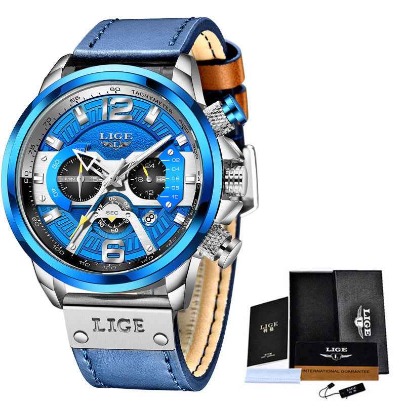 Men's Quartz Watch Multifunction Sports Watch Waterproof Watch - Luxovo.cc