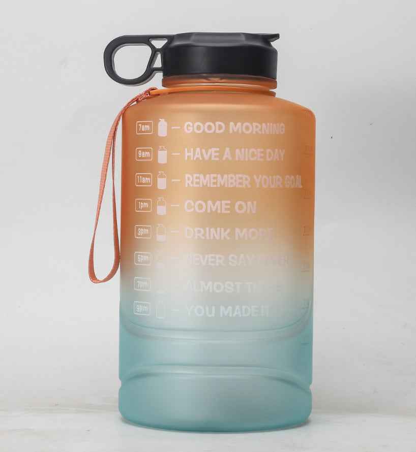 Creative Gradient 2.2L Large Capacity Sports Bottle Plastic Outdoor Gym Big Water Cup - Luxovo.cc