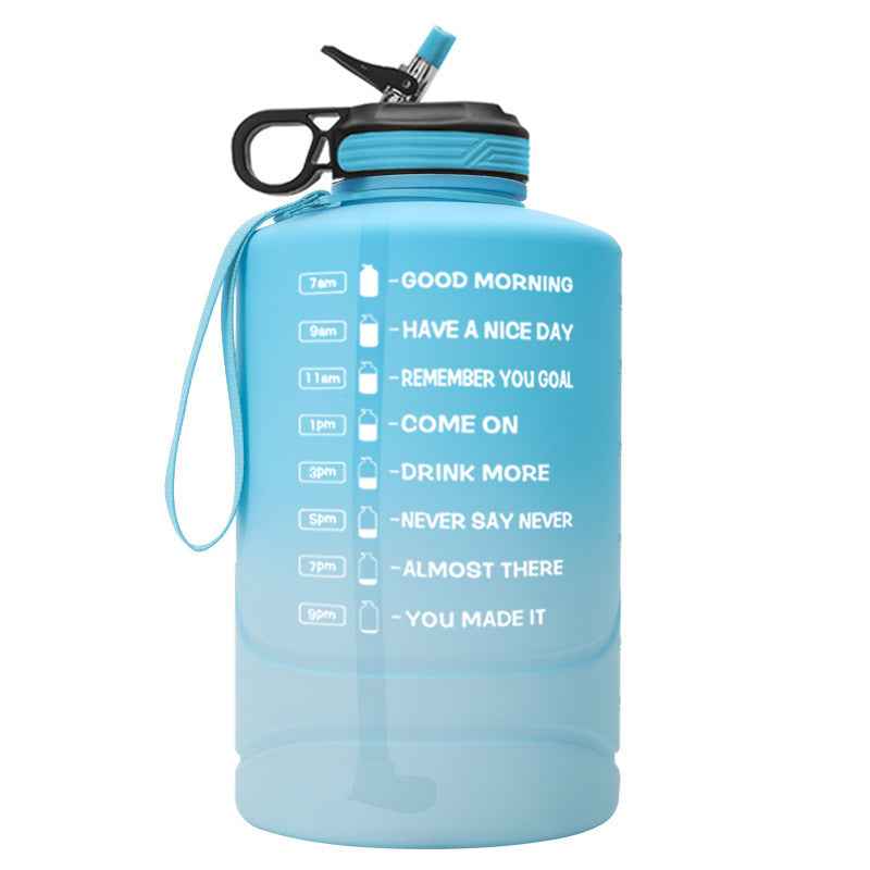 Creative Gradient 2.2L Large Capacity Sports Bottle Plastic Outdoor Gym Big Water Cup - Luxovo.cc