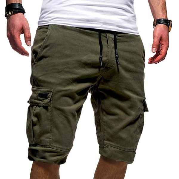 Men Casual Jogger Sports Cargo Shorts Military Combat Workout Gym Trousers Summer Mens Clothing - Luxovo.cc