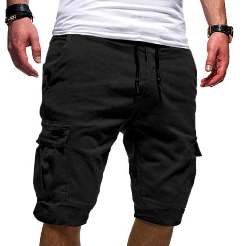 Men Casual Jogger Sports Cargo Shorts Military Combat Workout Gym Trousers Summer Mens Clothing - Luxovo.cc
