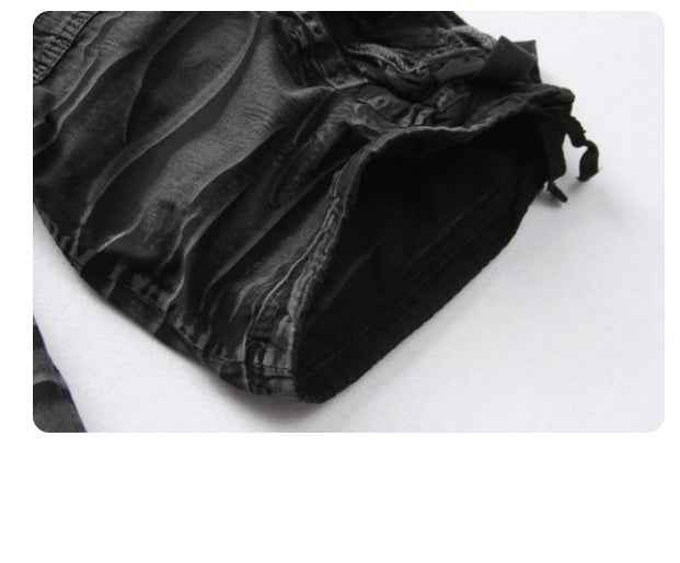 Men s Washed Cotton Cargo Shorts Casual Short Pants For Male