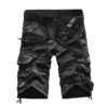 Men s Washed Cotton Cargo Shorts Casual Short Pants For Male