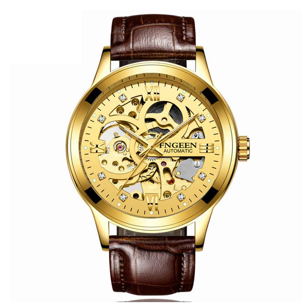Fashion Luxury Luminous Waterproof Steel Band Mechanical Watch - Luxovo.cc