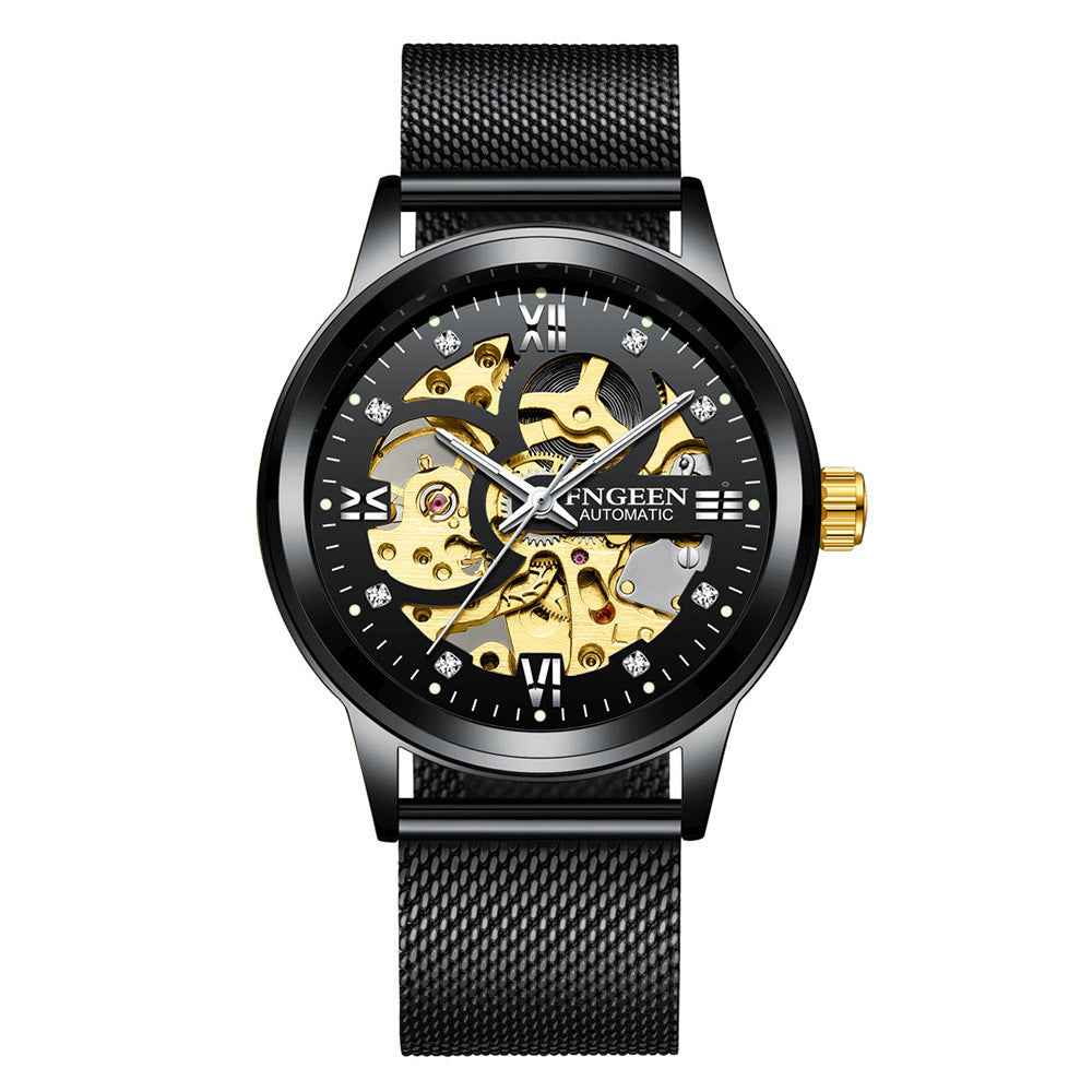 Fashion Luxury Luminous Waterproof Steel Band Mechanical Watch - Luxovo.cc