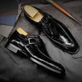 ClassicPattern Business Flat Shoes Men Designer Formal Dress Leather Shoes Mens Loafers Valentine Gifts Shoes - Luxovo.cc