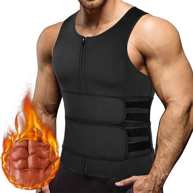 Men Waist Trainer Tank Tops Shapewear Slimming Body Shaper - Luxovo.cc