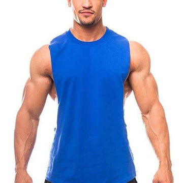 Brand New Plain Tank Top Men Bodybuilding Singlet Gyms Strin - Luxovo.cc