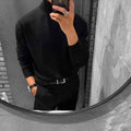 All-match Bottoming Shirt For Men Mock Neck Sweater