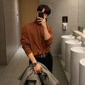 All-match Bottoming Shirt For Men Mock Neck Sweater