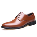 Daily pointed formal leather shoes - Luxovo.cc