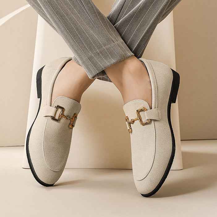 Fashion Personality Suede Leather Shoes Men - Luxovo.cc