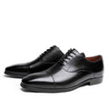 Formal Three-Joint Business Leather Shoes - Luxovo.cc