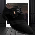 Men's casual business formal leather shoes - Luxovo.cc
